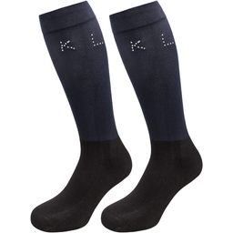 KLdalary Show Socks 2-Pack, Navy - One Size