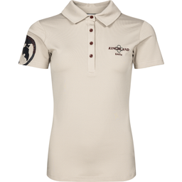 Kingsland KLbellarosa Pique Polo Shirt, Beige Dove