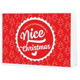 "Nice Christmas" Presentkort - Skriv Ut Hemma