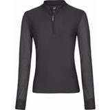 REFLEXX Half-Zip Long-Sleeved Shirt, Deep Grey