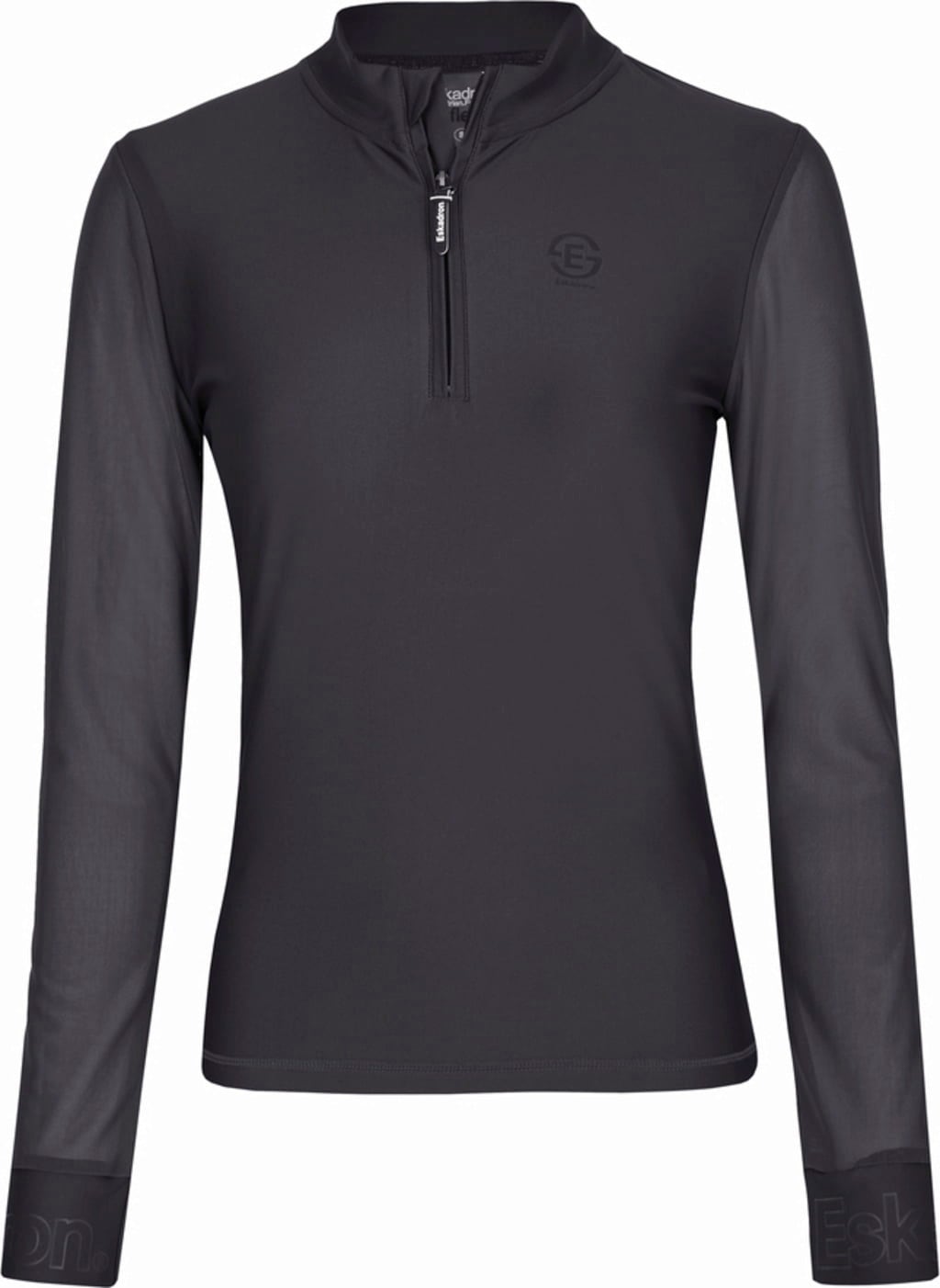 REFLEXX Half-Zip Long-Sleeved Shirt, Deep Grey