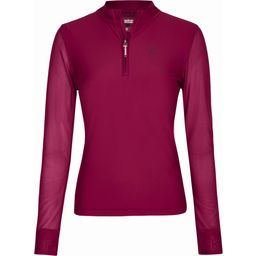 REFLEXX Half-Zip Long-Sleeved Shirt, Berry Fusion