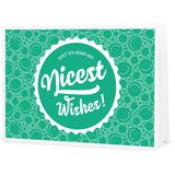 "Nicest Wishes" - Carte Cadeau à Imprimer