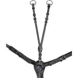 Нагръдник Pro-Jump с отворена мартингална вилка, черен