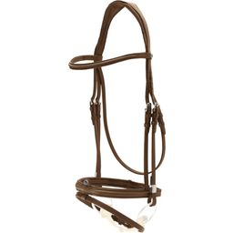 2700 Pro-Jump English-Combined Bridle with Slide&Lock Fasteners, Ebony
