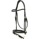 2700 Pro-Jump English-Combined Bridle with Slide&Lock Fasteners, Black/Black