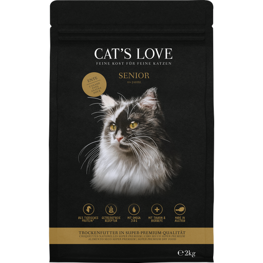 Cat's Love Katten Droogvoer Senior - Eend - 2 kg