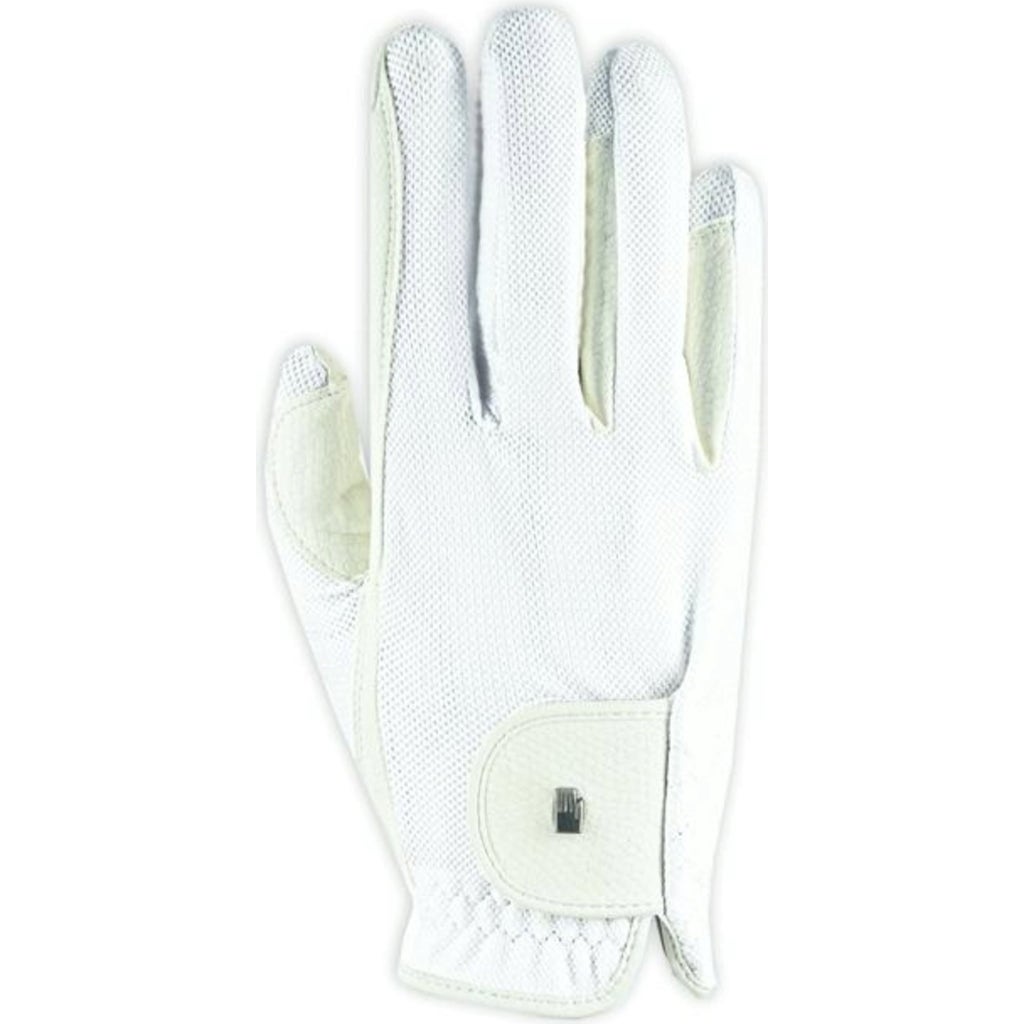 Gants d Equitation Roeck Grip Lite blanc 7