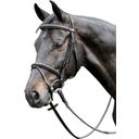 Curved Bridle with Decorative Details, Black