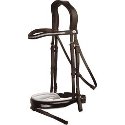 PRESTIGE Italia Dressage Bridle, Tobacco