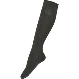 KLfiorella Wool Mix Knee Socks, Charcoal Melange