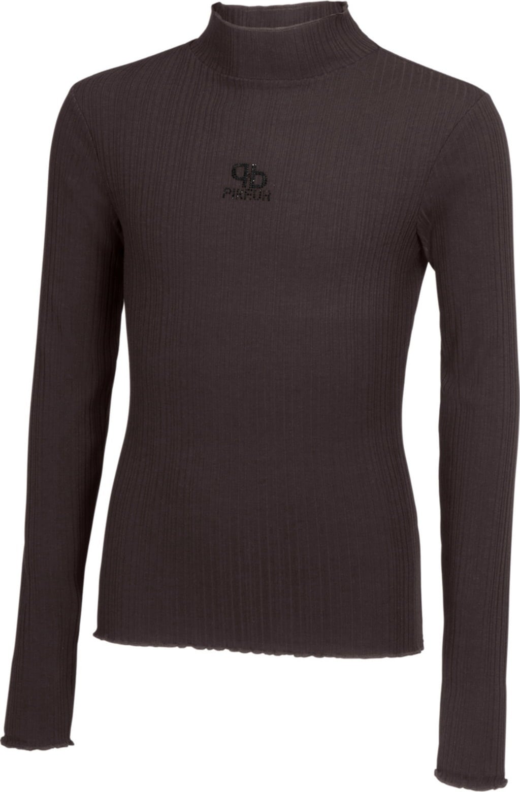 PIKEUR Ribbed Top, Liquorice 