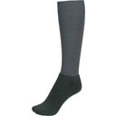 Knee Socks with Rhinestone Studs, Anthracite