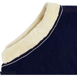 Faux Fur Premium Fleece takaró, dark navy - 135 cm
