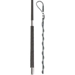 Longierpeitsche Nylongespinst, Wickelgriff 200 cm - schwarz