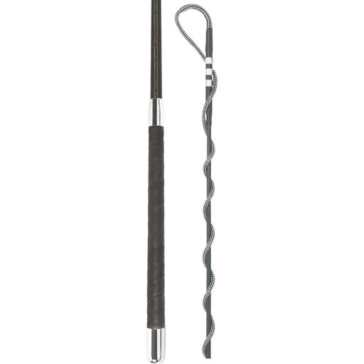 Longierpeitsche Nylongespinst, Wickelgriff 200 cm - schwarz