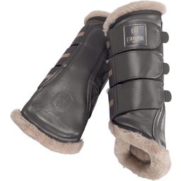 Tendon Boots GLAMSLATE FAUXFUR, Basalt Grey