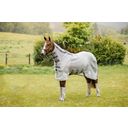 Rambo Protector Fly Rug, Silver/Navy, White & Beige - 160 cm