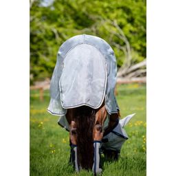 Rambo Protector Fly Rug, Silver/Navy, White & Beige - 160 cm