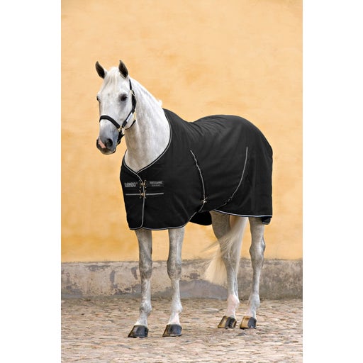 Horseware Ireland Rambo Stable Sheet, Black/Black & Silver Boutique
