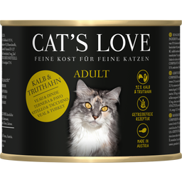 Cat's Love Katten Natvoer - Kalfsvlees en Kalkoen - 200 g