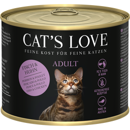 Cat's Love Katzen Nassfutter ADULT FISCH & HUHN - 200 g