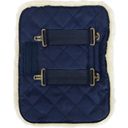 Quilted Chest Expander Vegan Lambskin Navy - 2 Buckles - 1 pz.