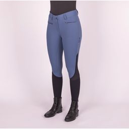 Pantalon d'Équitation ESAirflow FullGrip, Dark digital blue - 36