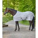 Economic Fly Rug with Crossover Straps, Silver Grey / Grey