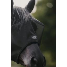 Kentucky Horsewear Fliegenmaske Classic ohne Ohren schwarz - Full/WB
