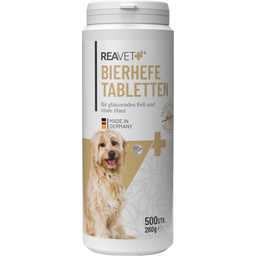 REAVET Drożdże piwne w tabletkach dla psów - 500 szt.