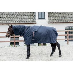 Turnout Rug Hurricane - With Holes for Stirrups, Navy