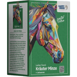 Happy Horse Lecker Snack Kräuter Minze + Leinsamen - 800 g
