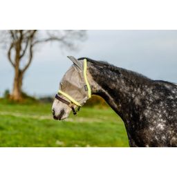 Horseware Ireland Amigo FlyMask, Silver/Lime - Pony