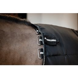 Horseware Easy-Layer Stable Plus Med 200g, Black/Black & Silver - 140 cm