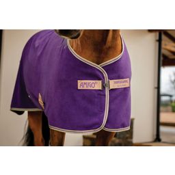 Horseware Ireland Amigo Fleece Cooler, Winterberry/Taupe - 140 cm