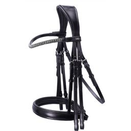 Double Bridle Brindisi - Black/Grey/Silver - Cob