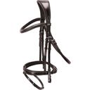 Schockemöhle Sports Bridle Monza F - Dark Brown/Cream/Silver