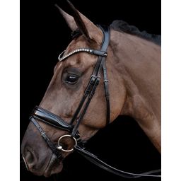 Schockemöhle Sports Bridle Siena - Black/Patent/Grey - Cob