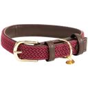 Kentucky Dogwear Plaited Nylon Dog Collar, Bordeaux - M (50 cm)