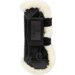 Kentucky Horsewear Vegan Sheepskin Tendon Boots Velcro, M - black