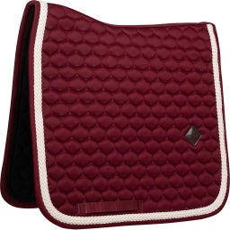 Kentucky Horsewear Dressur Schabracke 'Plaited Cord' - bordeaux