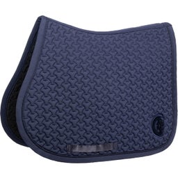 Kentucky Horsewear 'Plaited 3D Logo' Jumping Saddle Pad  - navy