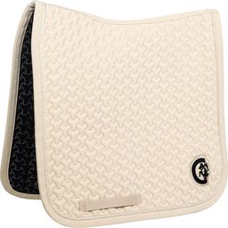 Kentucky Horsewear 'Plaited 3D Logo' Dressage Saddle Pad  - beige