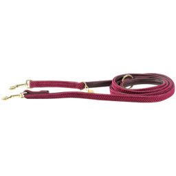 Smycz dla psa Plaited Nylon, długość 200 cm, rozmiar S - bordeaux