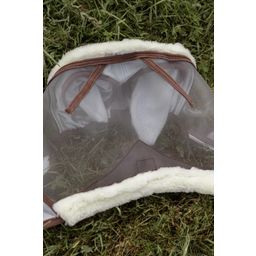 Kentucky Horsewear Skin Friendly Fly Mask with Ears, Silver - Cob