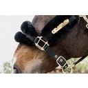 Kentucky Horsewear Oglavka Nylon Sheepskin Soft, Black - Cob