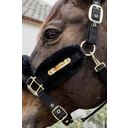 Kentucky Horsewear Nylon Lamfell Halfter Soft, black - VB