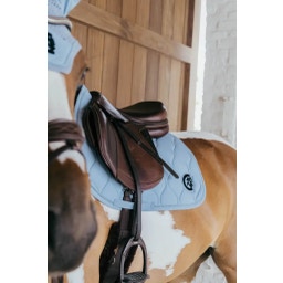 Kentucky Horsewear 'Wave' Jumping Saddle Pad  - light blue