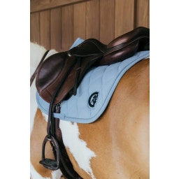 Kentucky Horsewear 'Wave' Jumping Saddle Pad  - light blue